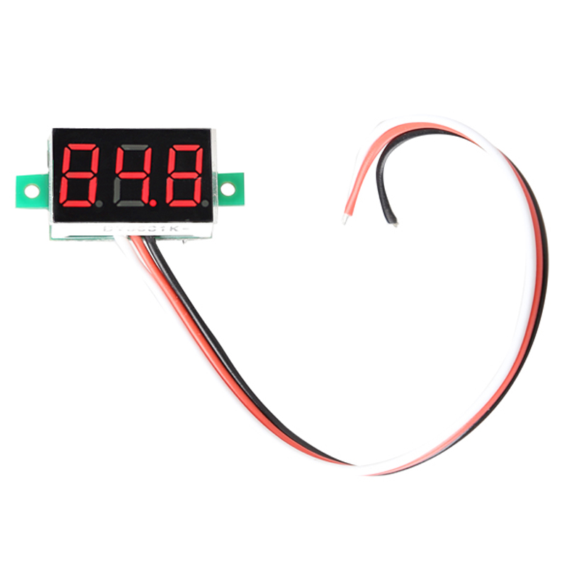 

Portable Digital Voltmeter Dc0-100V Red Light Led Panel Voltage Meter, 501 Original