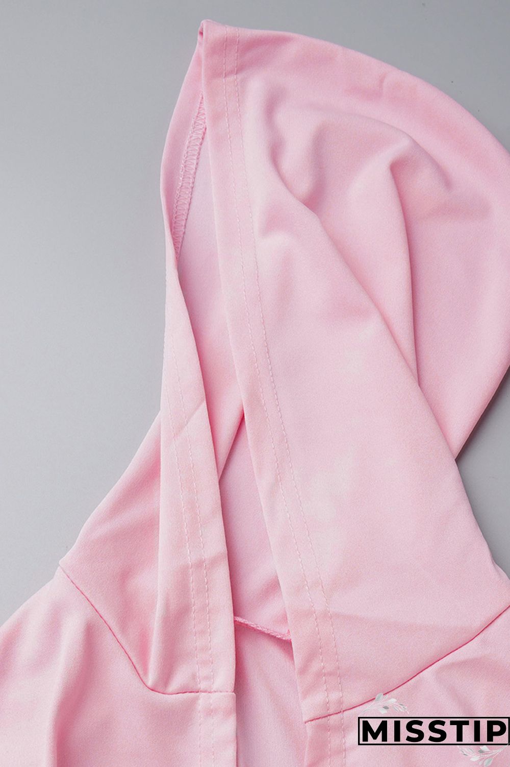 Blue Casual Solid Basic U Neck Long Sleeve Two Pieces