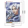 >SALE<Beauty Tiger 5D DIY Full Round Drill Diamond Painting Manual Mosaic Crafts