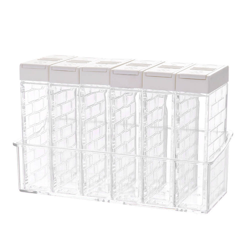

Spice Jar Rack Seasoning Box Salt Pepper Sprayer Container Bottle Tools, White, 501 Original