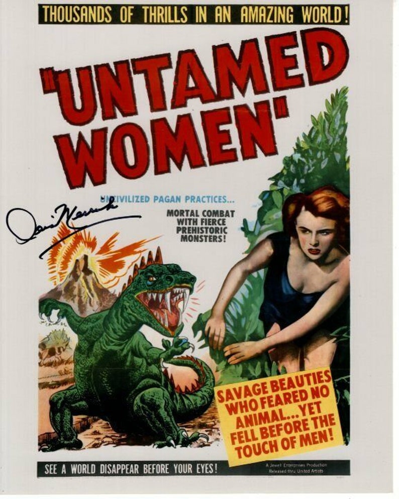 Doris merrick signed autographed 8x10 untamed women sandra Photo Poster painting