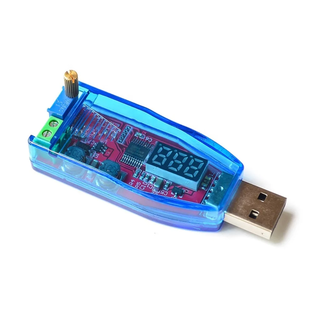 DC-DC Adjustable Power Supply USB Boost Buck Converter 5V to 1-24V DP Digital Display USB Voltage Regulator Module