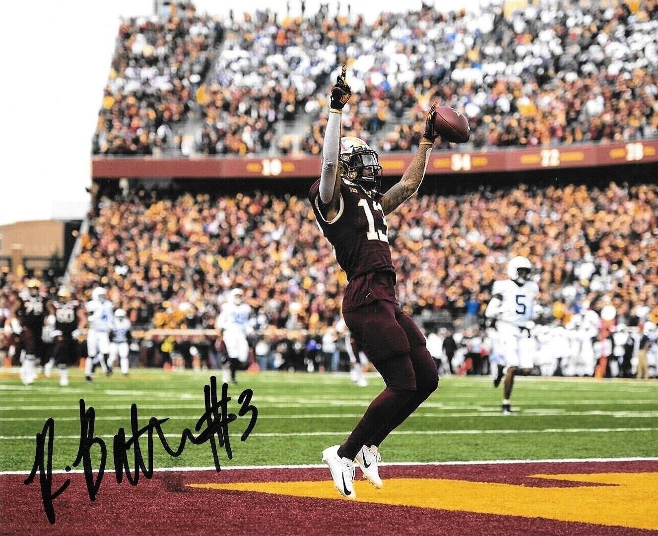 * RASHOD BATEMAN * signed 8x10 Photo Poster painting * MINNESOTA GOPHERS * BALTIMORE RAVENS * 6