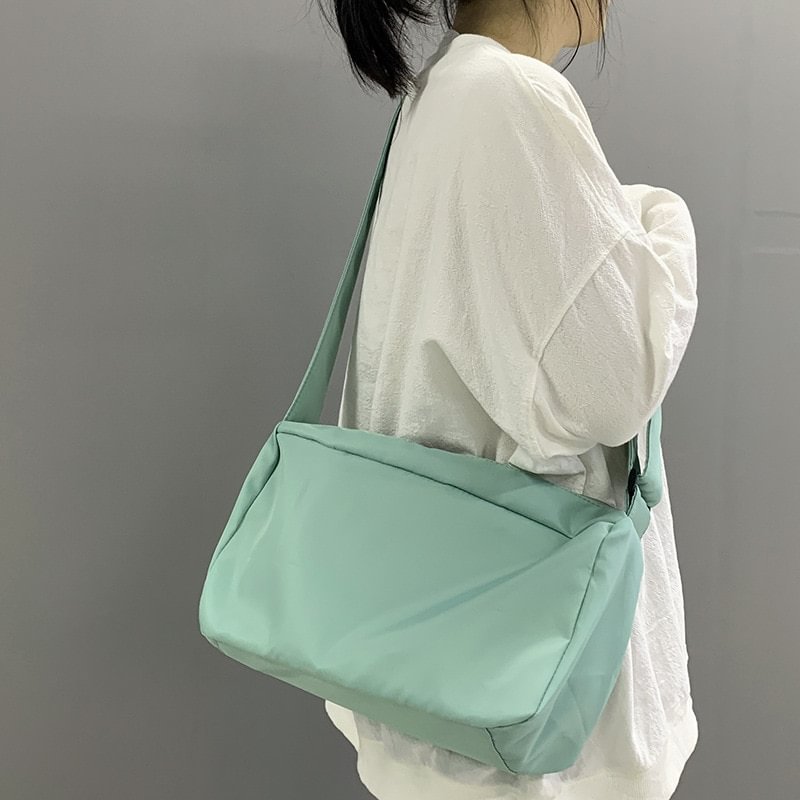 Korean Canvas Crossbody Bag for Women 2022 Nylon Waterproof Female Handbags Girl Student Shoulder Messenger Book Bag Satchels US Mall Lifes