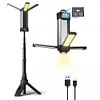 6000mAh LED Work Light Rechargeable Cordless Work Light for Camping (Black)