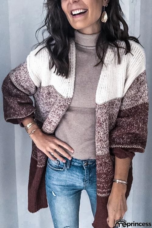 Gradient Loose Cardigan
