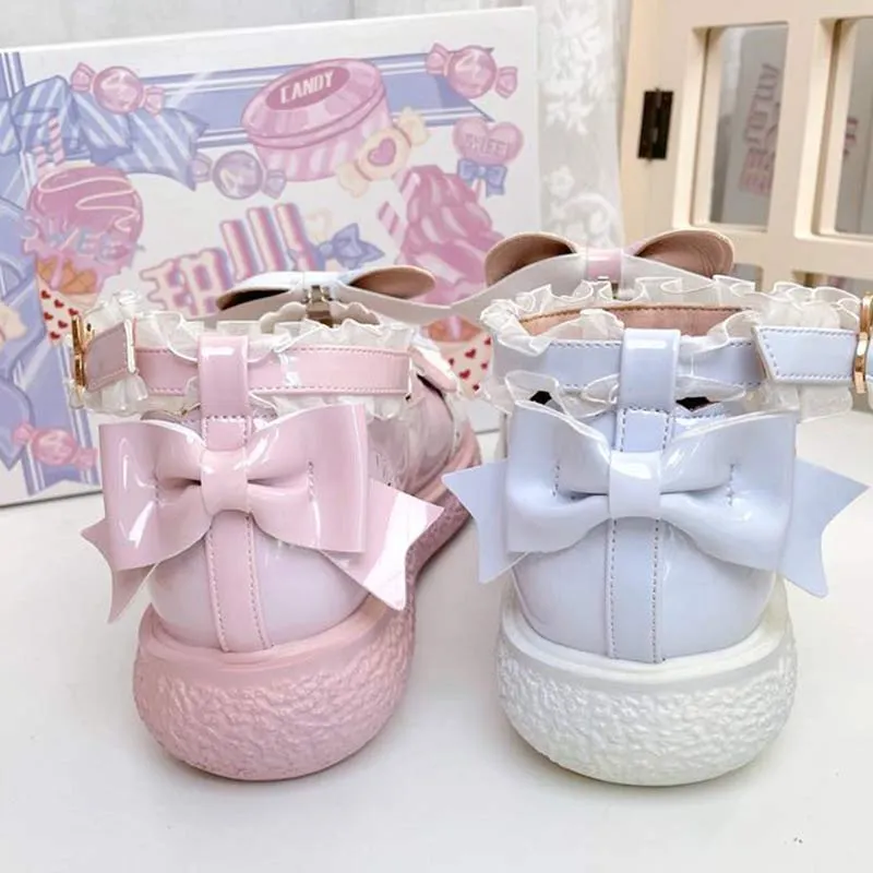 Round Toe Bunny Lolita Mary Janes Shoes