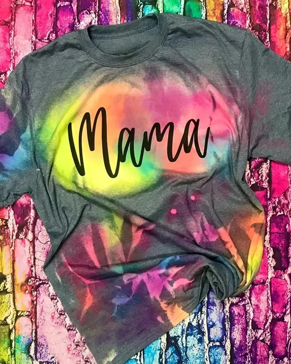 Mama Reverse Tie Dye T-Shirt