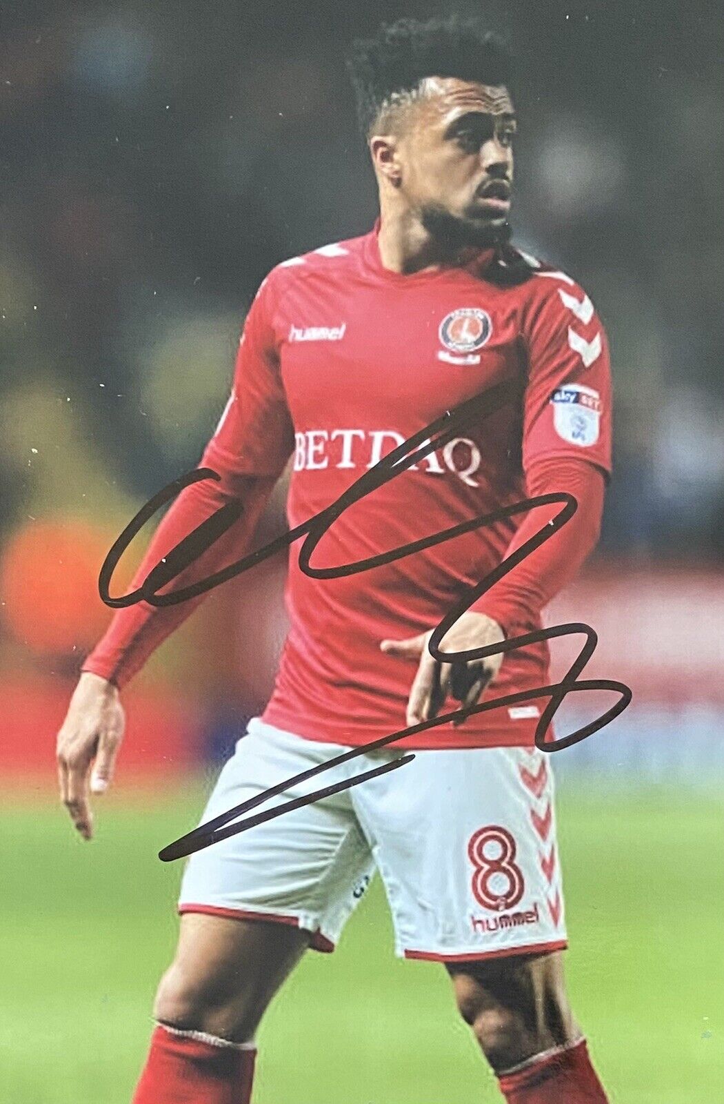 Nicky Ajose Genuine Hand Signed Charlton Athletic 6X4 Photo Poster painting