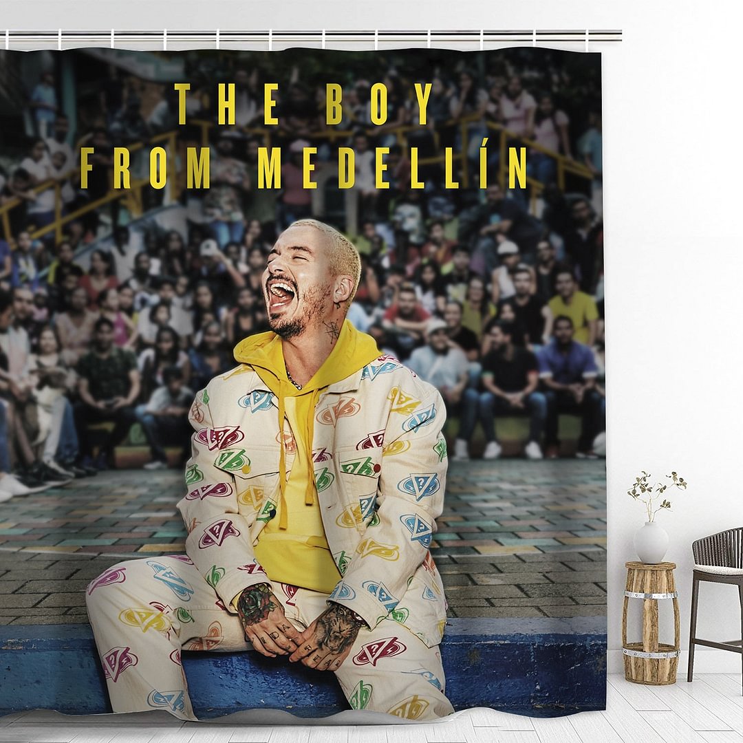The Boy From Medellin Bathroom Shower Curtain with Hooks Thicken Waterproof Home Decoration
