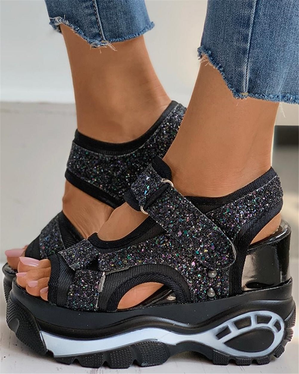 Brand New For Dropship Leisure High Heels Leisure Platform Wedges Sandals Summer Casual Shoes Women Footwear