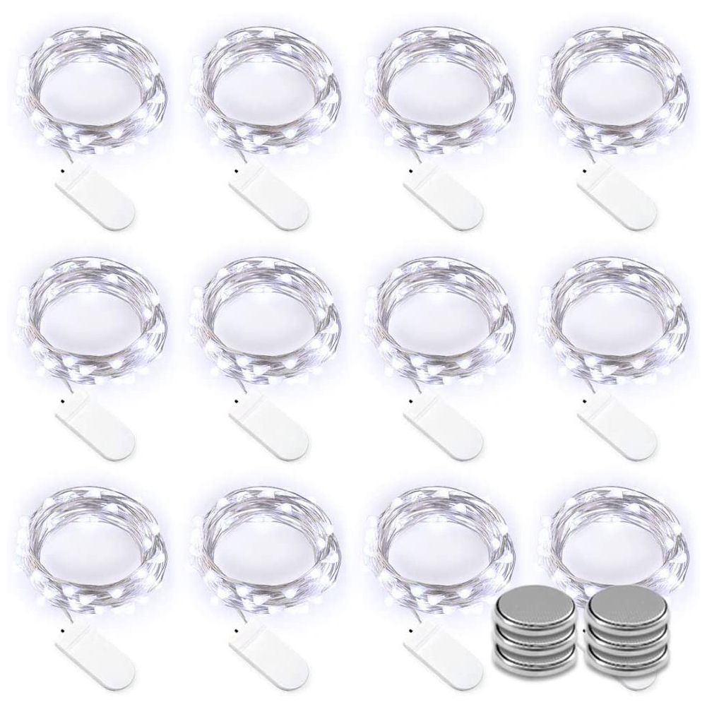 

12Pcs Waterproof LED Remote Control-Curtain String Night Light, 501 Original