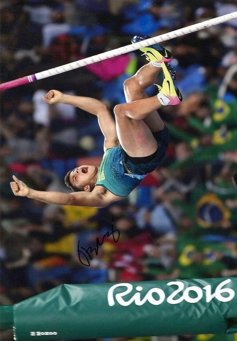 Thiago Braz da Silva POLE VAULT autograph, In-Person signed Photo Poster painting