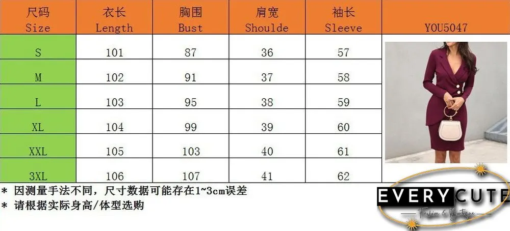 Autumn Slim Professional Dress Women's Dress Vintage Long Sleeve Dress Vestido De Mujer Woman Dress