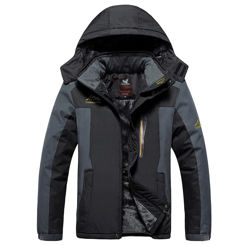 9XL Winter Jackets Men Parka Plus Big Larger Size Windproof Coat Fleece fur Thick Warm Thick Coat Male Oversized 6xl 7XL 8XL 6XL