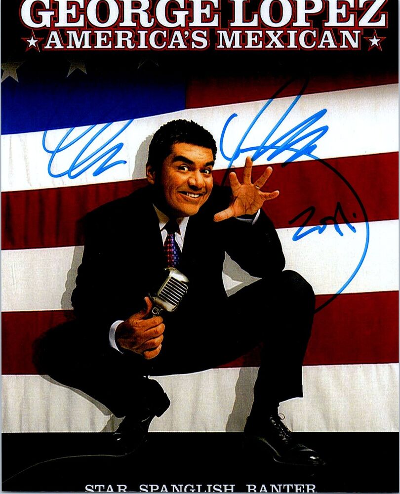 GEORGE LOPEZ Signed Autographed COMEDIAN 8X10 Photo Poster painting C