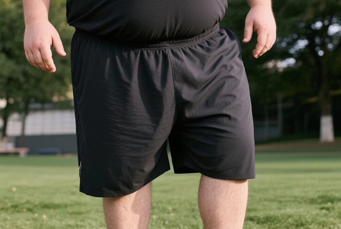 long gym shorts for big guys