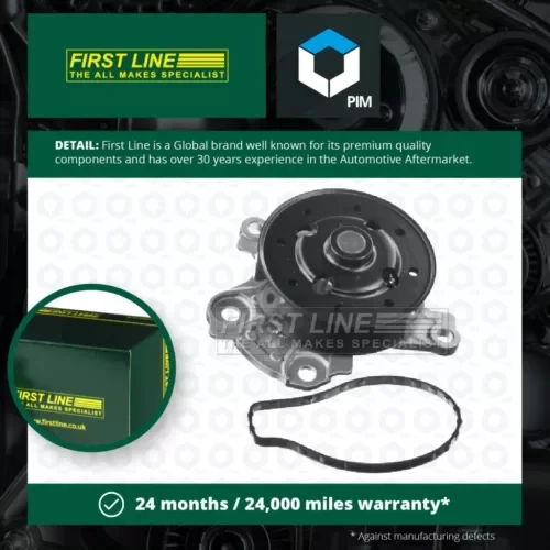 Water Pump fits TOYOTA AURIS 1.6 07 to 18 Coolant Firstline 1610009500 Quality Parts