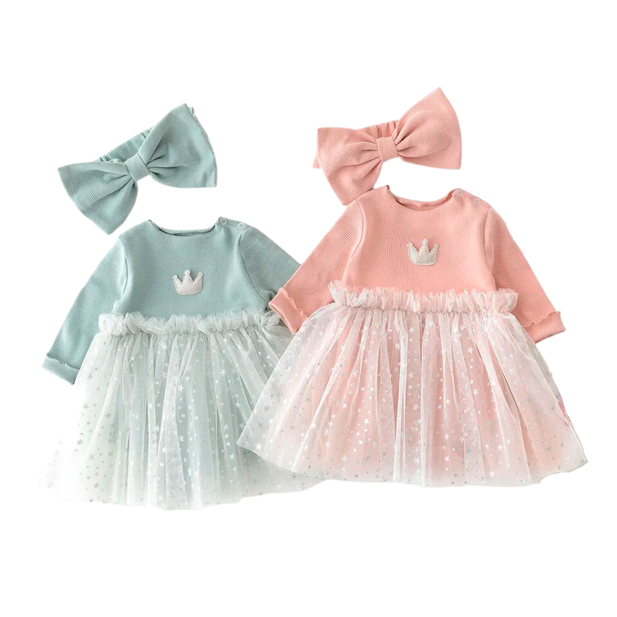 Rose and Sage Newborn Baby Tulle Dresses 