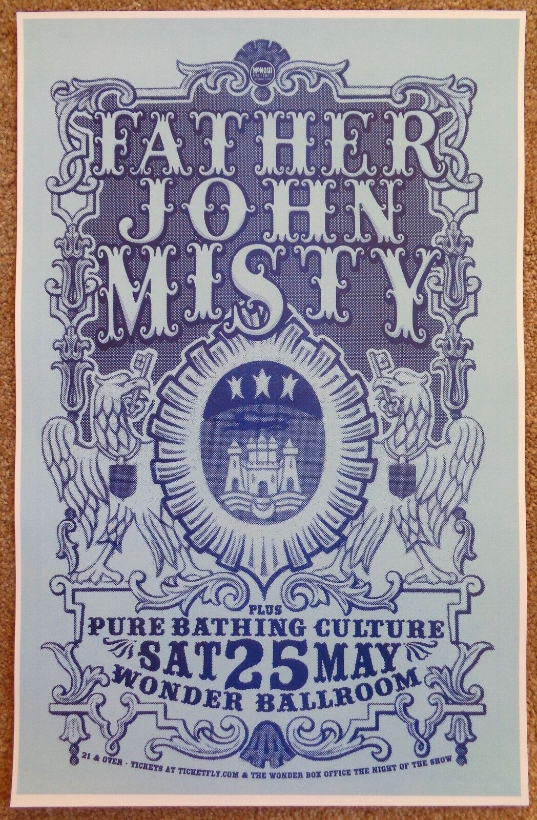 FATHER JOHN MISTY 2013 Gig POSTER Portland Oregon Concert