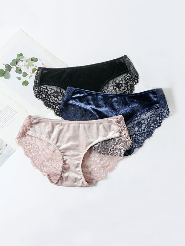 Velvet Sexy Silk Bikini Panties 3-Pack