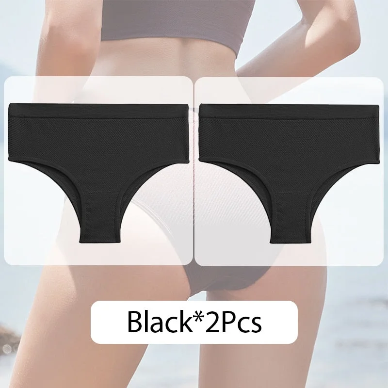 FINETOO Women Seamless Panties M-XL Low Waist Briefs Ladies Comfortable Underpants Sexy Girls Underwear Female Lingerie 6 Colors