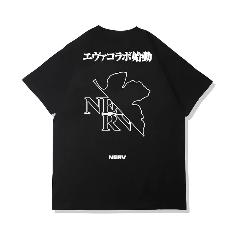 Flash Sale Pure Cotton Neon Genesis Evangelion Nerv T-shirt weebmemes