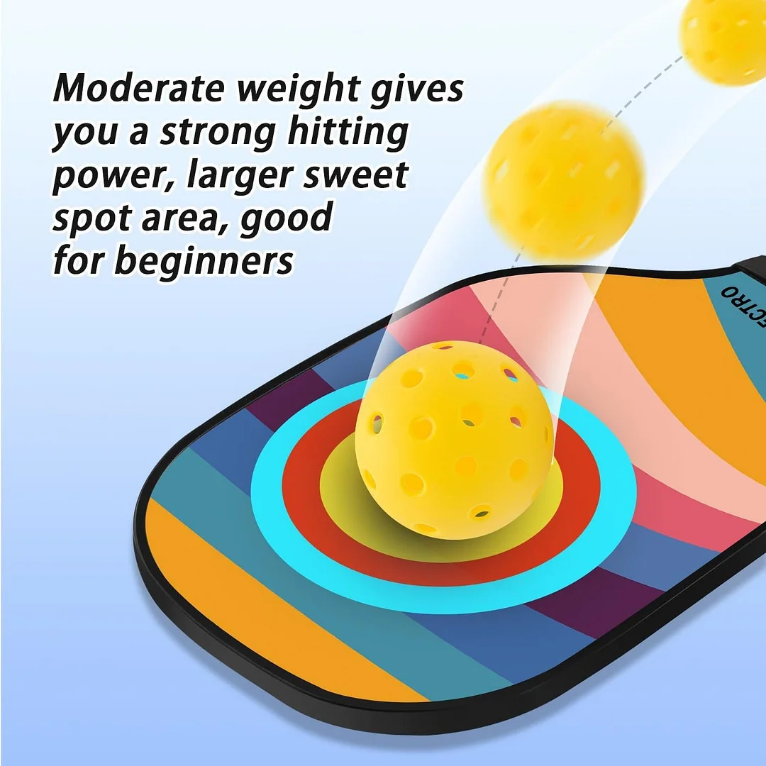 9-Layer Wooden Pickleball Paddle with bag