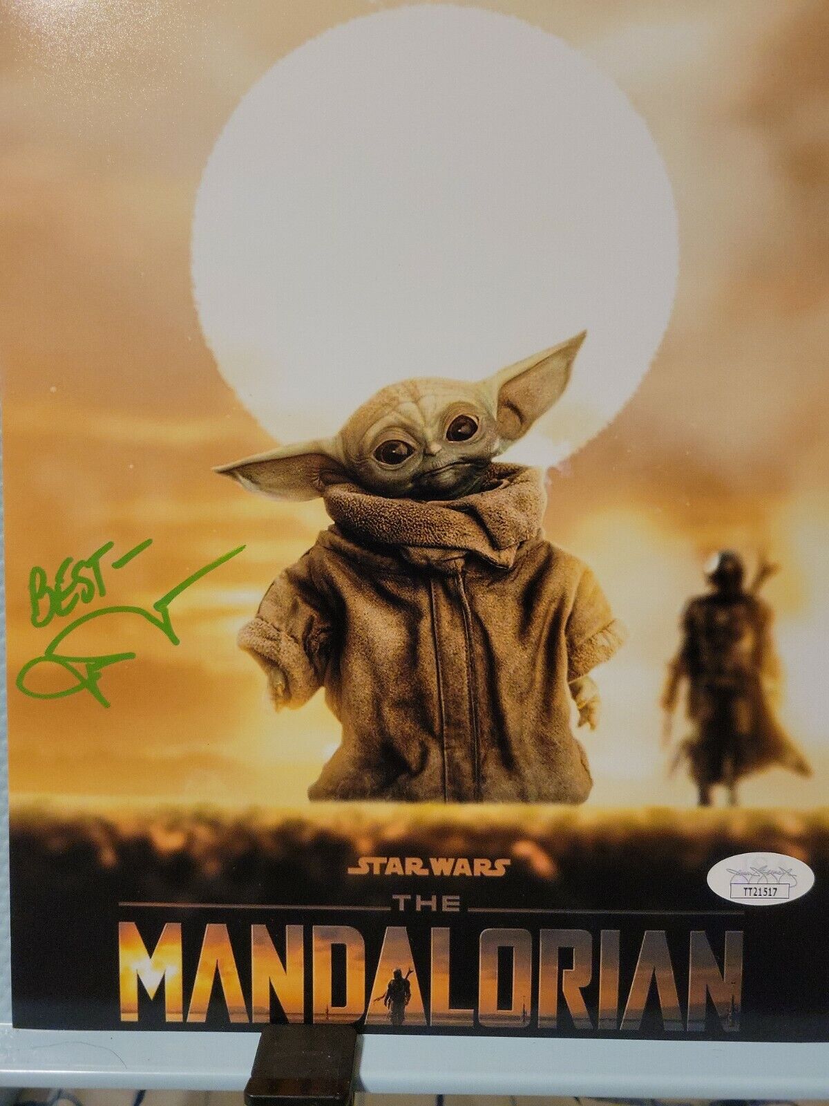 John Rosengrant Signed 8x10 Photo Poster painting The Mandalorian Child Grogu JSA Coa TT21517