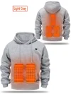 Men's Black USB Heated Hoodie 