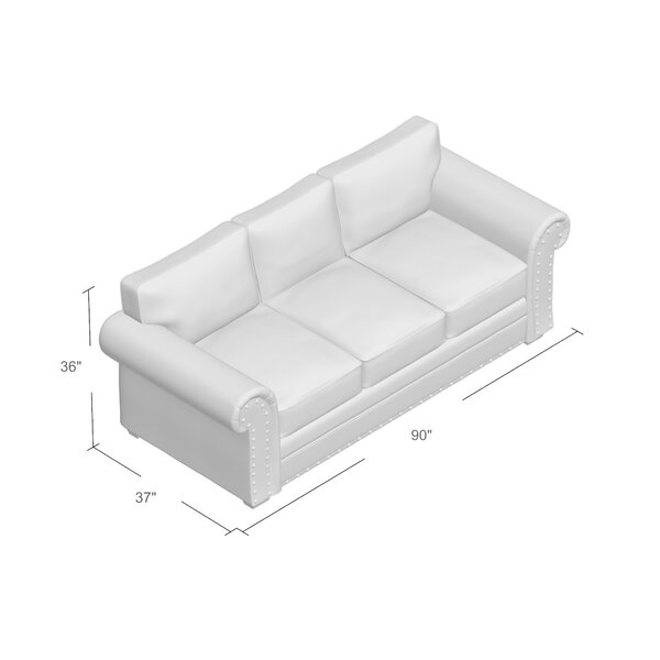 Erwin 90'' Cotton Round Arm Sofa