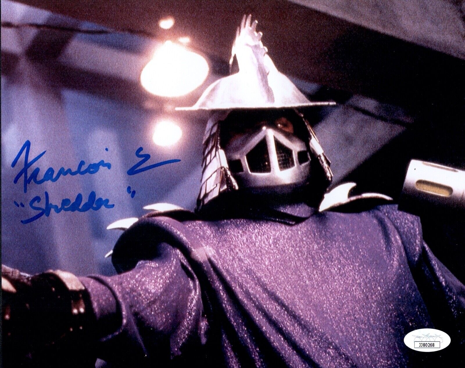 FRANCOIS CHAU Signed SHREDDER TEENAGE MUTANT NINJA TURTLES 8x10 Photo Poster painting JSA COA