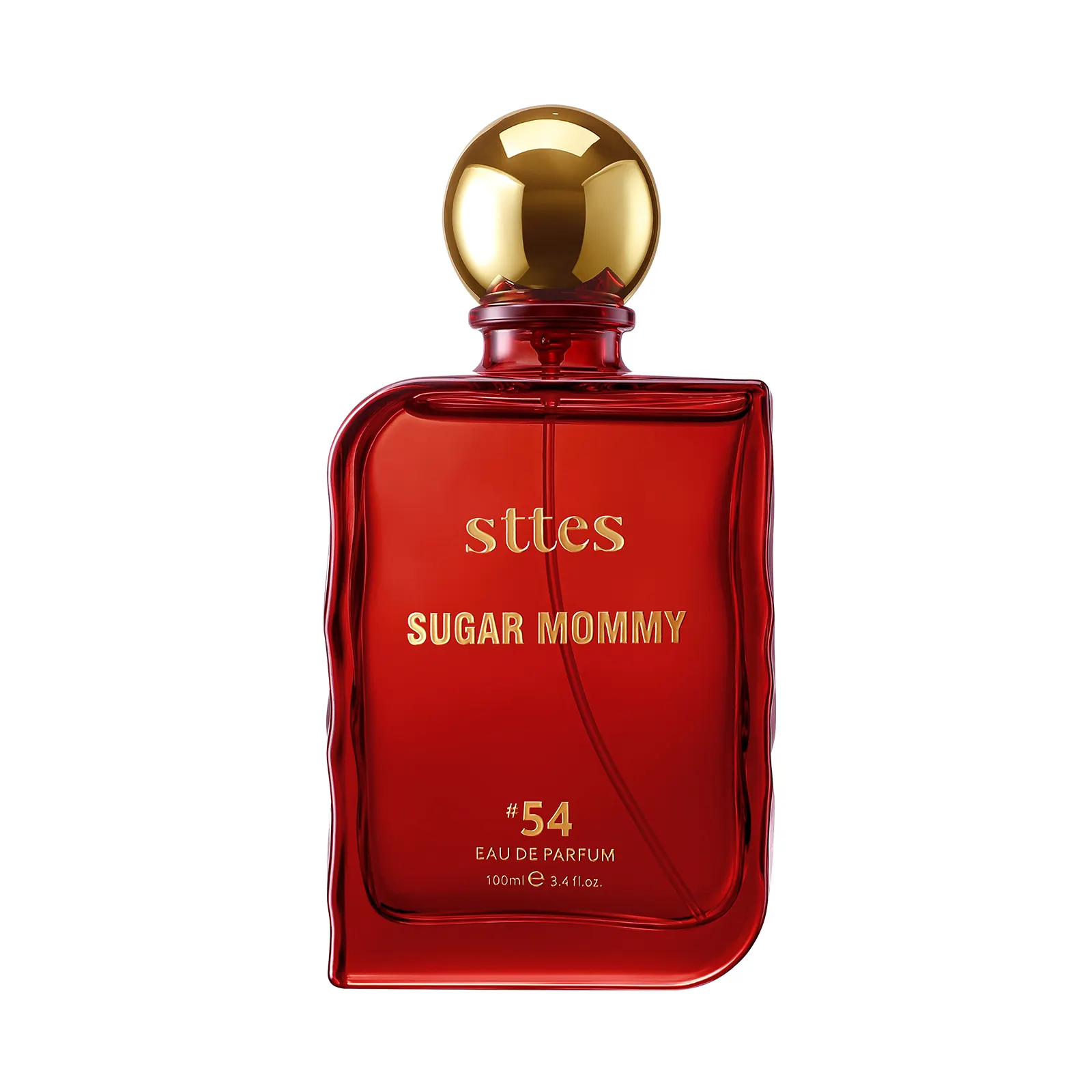 Sttes Perfume #54 Sugar Mommy Eau de Parfum for Women & Men, Sweet Amber Floral Fragrance with Saffron, Bitter Almond, Jasmine, Amberwood & Musk Notes, Long-Lasting, 100 ml (3.4 fl oz)