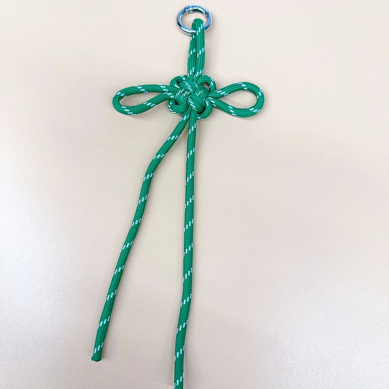 Miu Series Chinese Knot Bag Pendant Lanyard Pendant Hand-Woven Pendant Mobile Phone Lanyard Keychain Ornament Gifts Gift