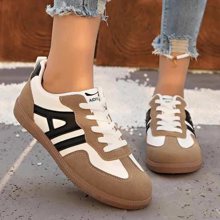 Soft-soled training shoes sneaker retro matching lace-up light women's shoes  1688 Stunahome.com