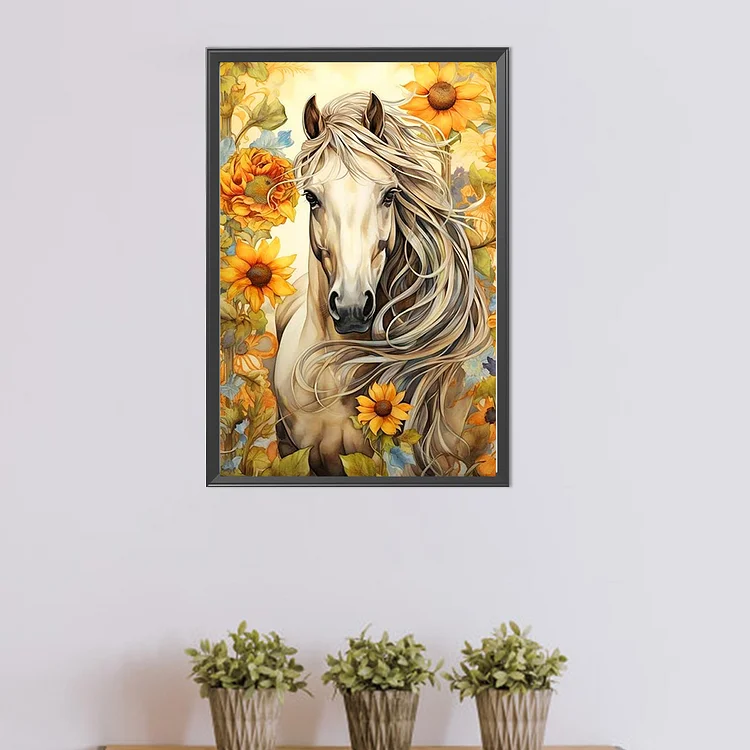 Horse (canvas) full round or square drill diamond painting