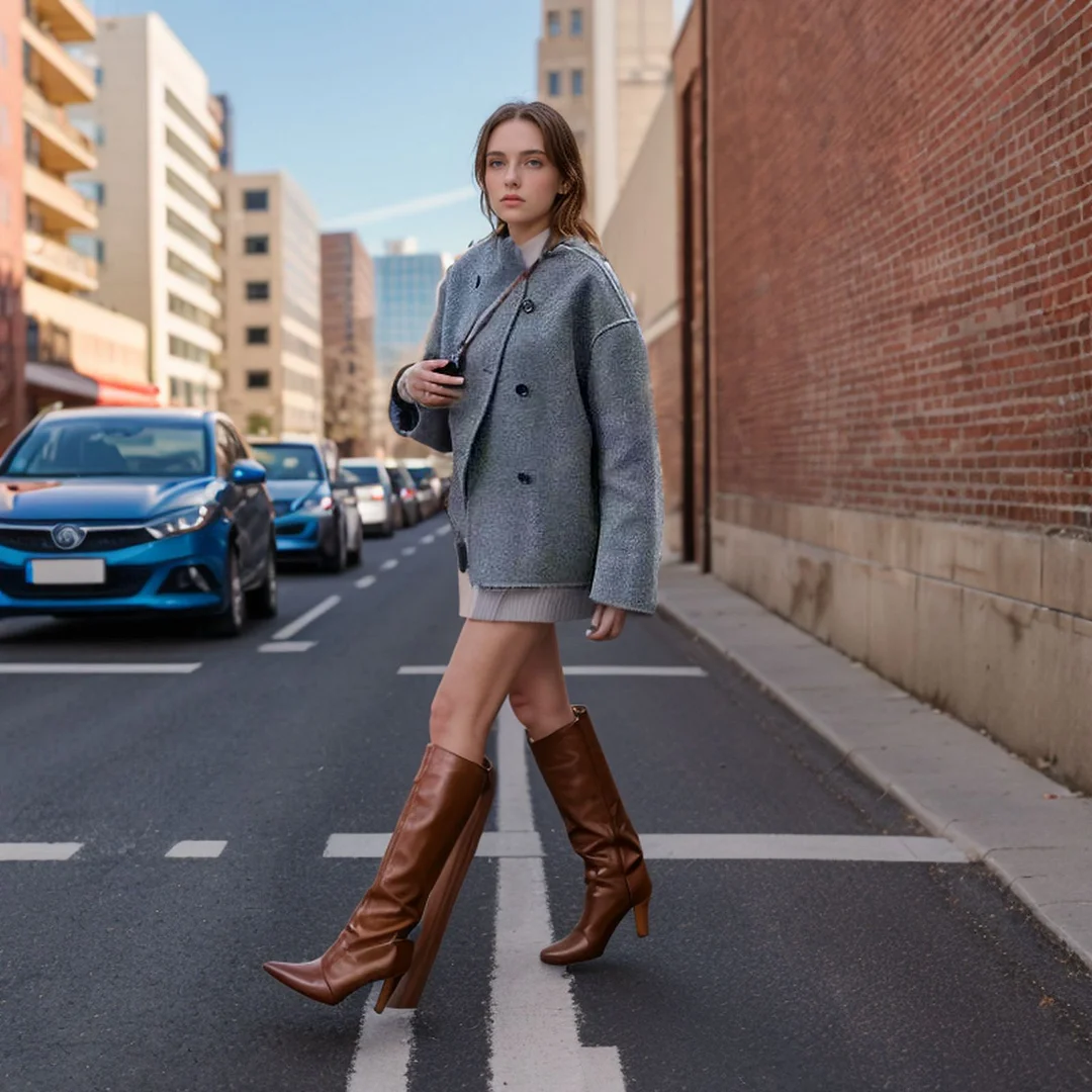 Nigikala Nigikala Code Women's Double Buckle Solid Color Of The Coat Coat Casual Temperament British Style Cloth Women