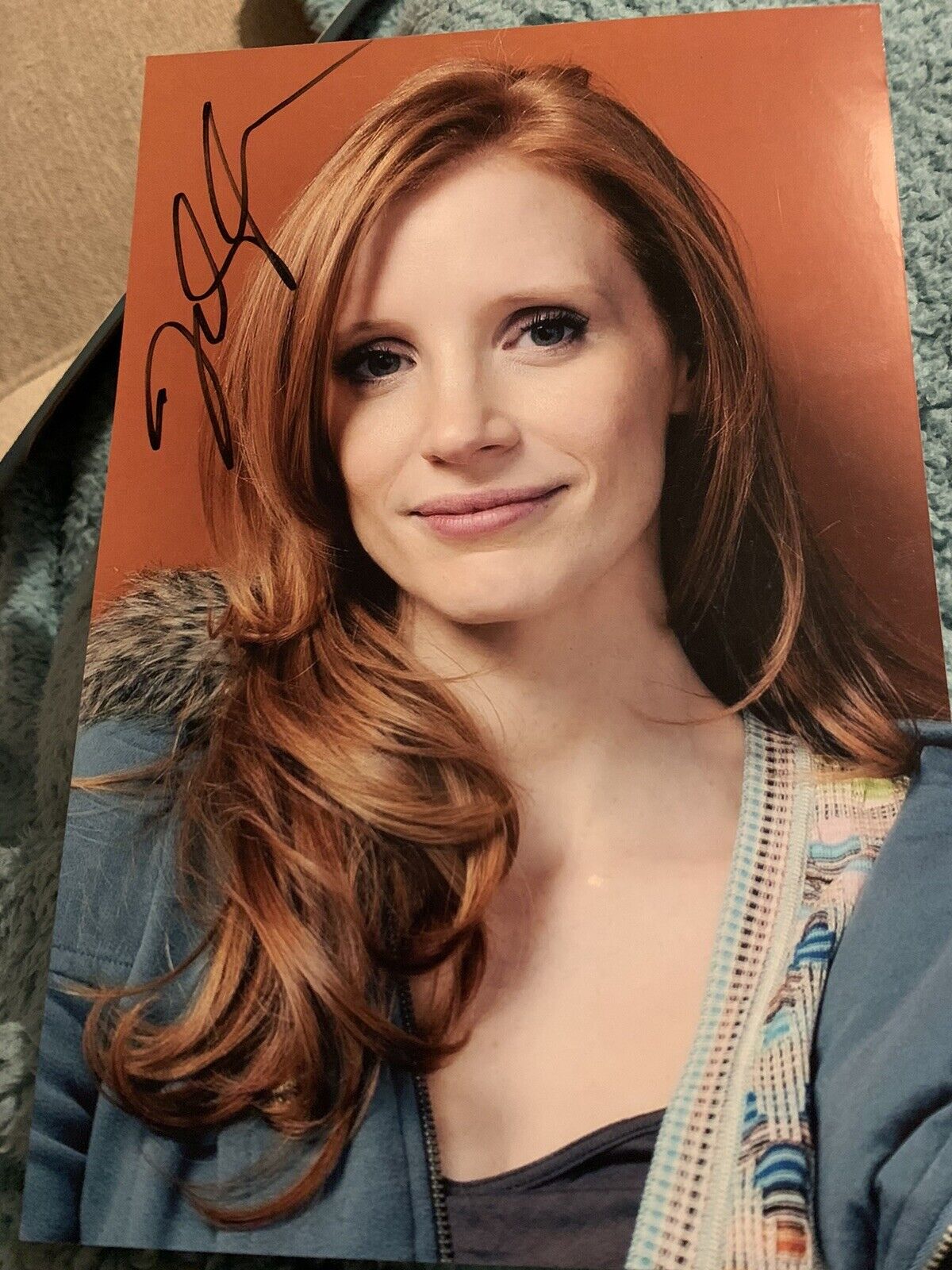 JESSICA CHASTAIN SIGNED SEXY 9x6 Photo Poster painting