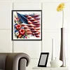 Diamond Painting -DIY Full Round Drill Independence Day Flag(40*40CM)
