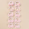 Fairy Flower Gauze Beads Hair Bands Scrunchies for Kids