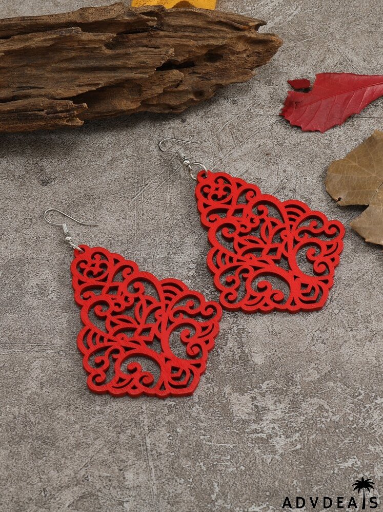 Hollow Out Geometric Drop Earrings