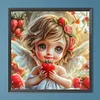 Diamond Painting-DIY Full Round Drill Girl（40x40cm）