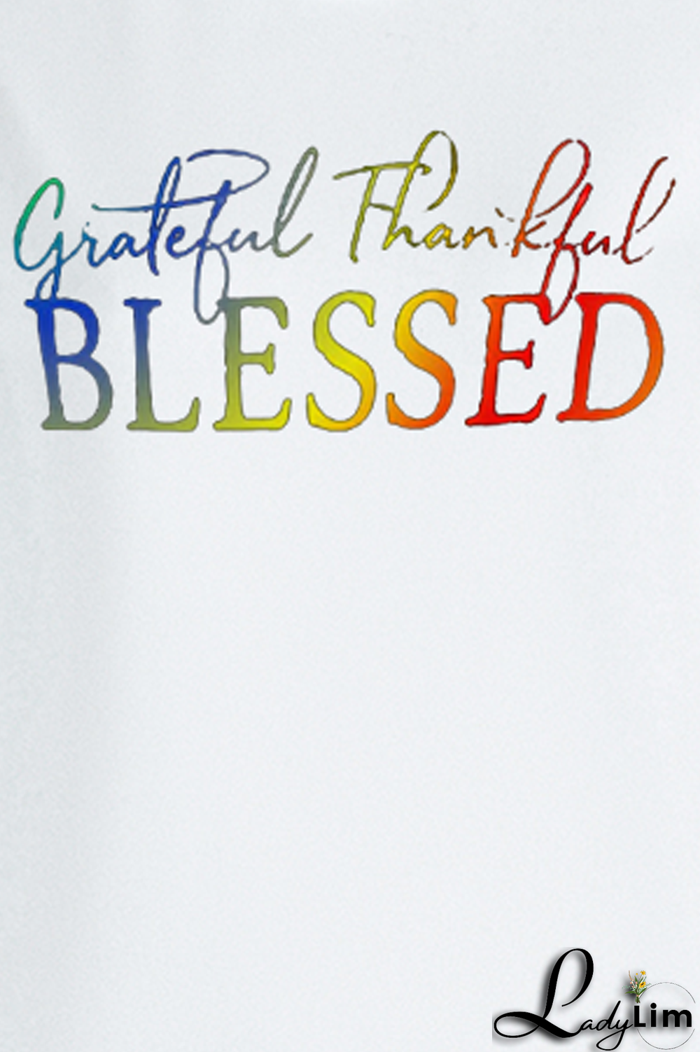 Black Fashion Street Print Letter O Neck Tops