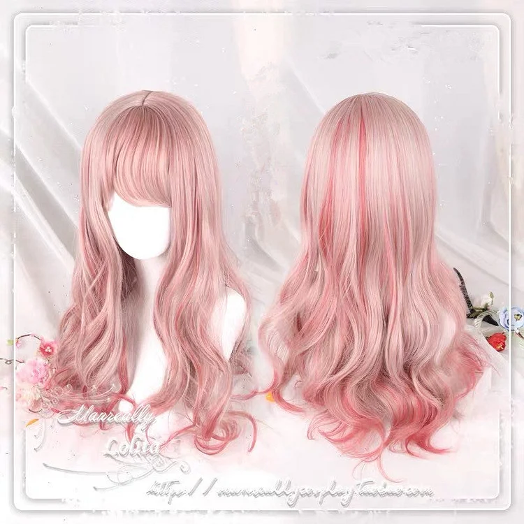 Long Pink Wigs