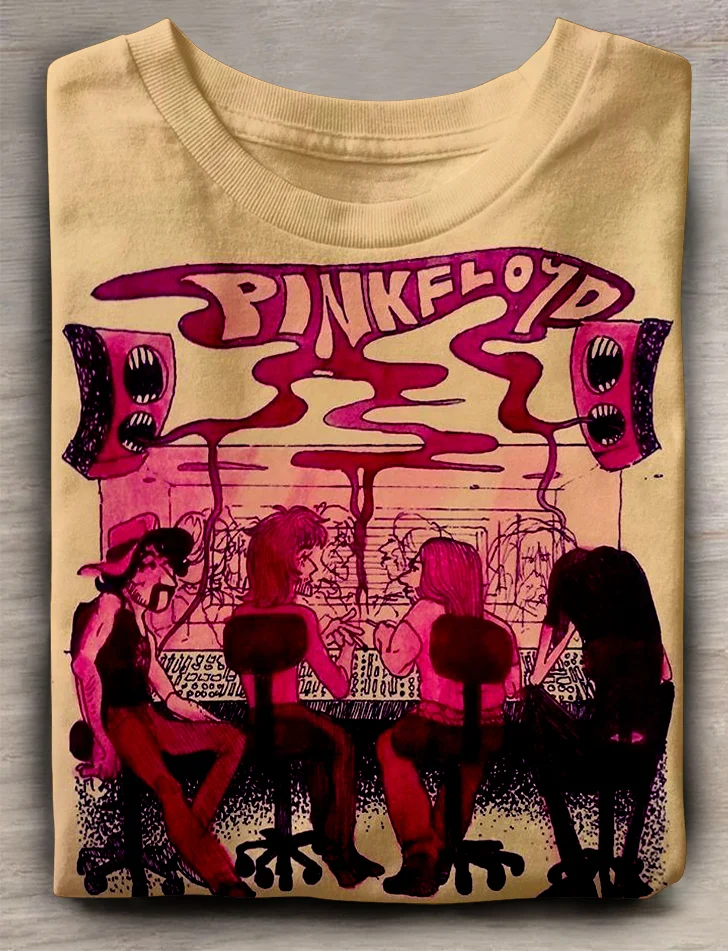 Teecade Teecade Pink Floyd Comic characters T-shirt