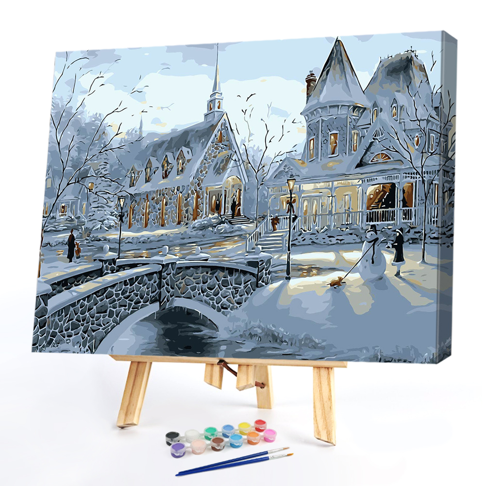 

50*40CM - Paint By Numbers - Ice And Snow, 501 Original