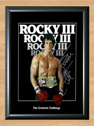 Rocky III Sylvester Stallone Signed Autographed Photo Poster painting Poster Print Memorabilia A4 Size