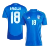 BARELLA #18 Italy Home Soccer Jersey EURO 2024