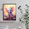 Diamond Painting-DIY Round Drill Garden Elephant