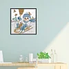 Cross Stitch-Christmas Snowman (26x23cm)